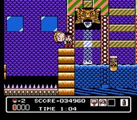 une photo d'Ã©cran de Hammerin Harry sur Nintendo Nes